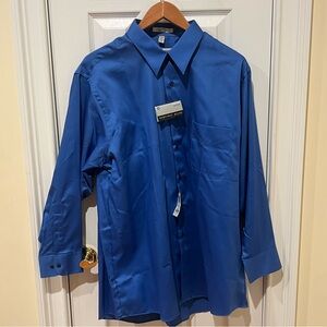 Geoffrey Beene Mens Button Down Dress Shirt XL